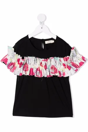 Le pandorine Top con ruches a fiori