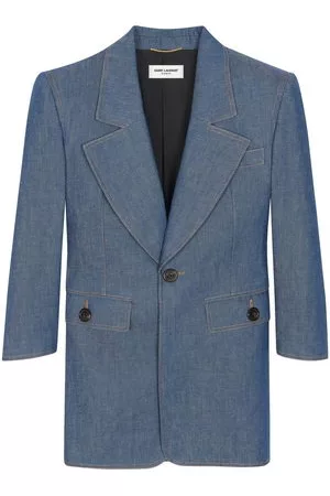 Saint Laurent Abito modello blazer monopetto - Blu