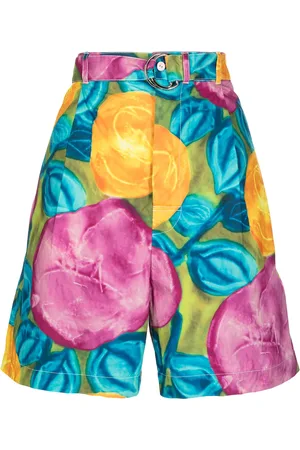 Marni Shorts a fiori con cintura