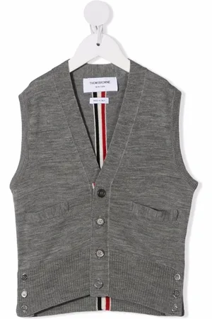 Thom Browne Cardigan con dettaglio a righe