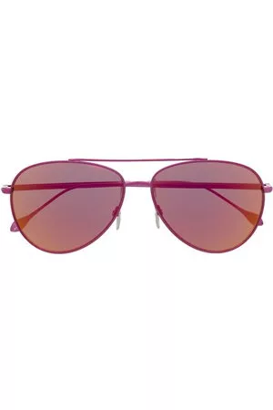 Isabel Marant Occhiali da sole - Occhiali da sole a specchio con montatura stile pilota - Rosa