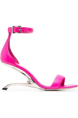 Alexander McQueen Sandali in pelle in pelle 80mm