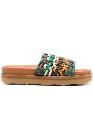 Chloé Sandali slides con design intrecciato