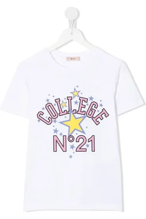 Nº21 T-shirt College con stampa