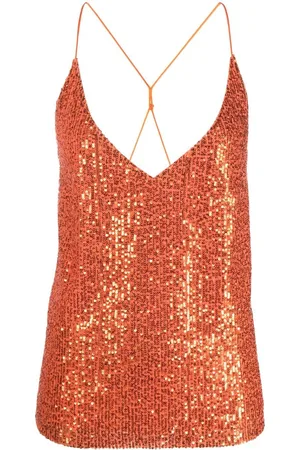 BLANCA Canottiera Tritonia con paillettes