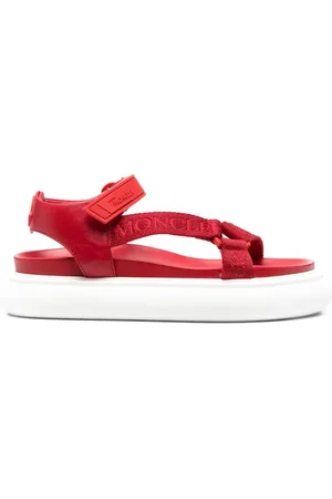 Moncler Sandali con cinturini e suola rialzata