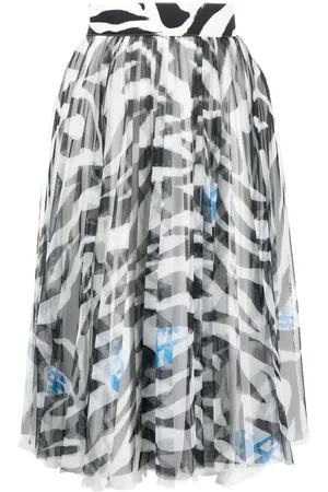 OFF-WHITE Gonna midi con stampa