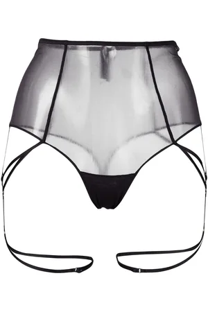 MAISON CLOSE Perizoma semi trasparente a vita alta