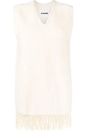 Jil Sander Top con frange