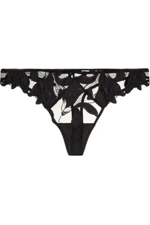 FLEUR DU MAL Perizoma Lily con ricamo