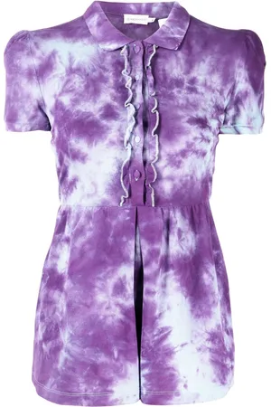 Stain Shade Polo con fantasia tie-dye