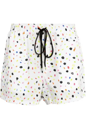 Christopher Kane Shorts con stampa Neon Dash e coulisse