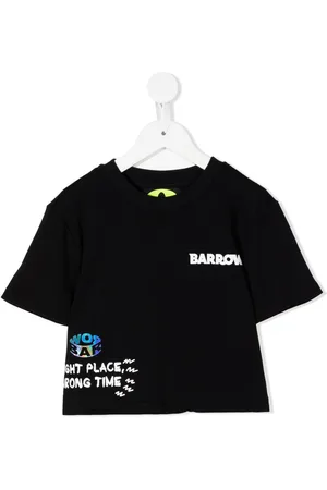 BARROW T-shirt con stampa crop
