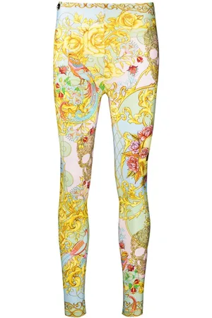 Philipp Plein Leggings con stampa barocca