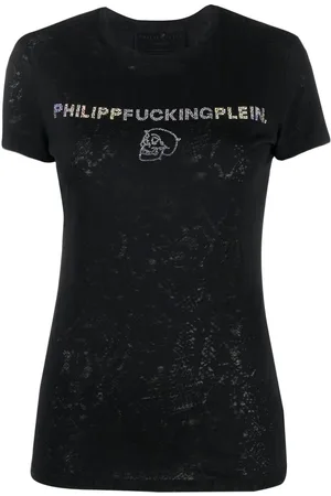 Philipp Plein T-shirt con strass