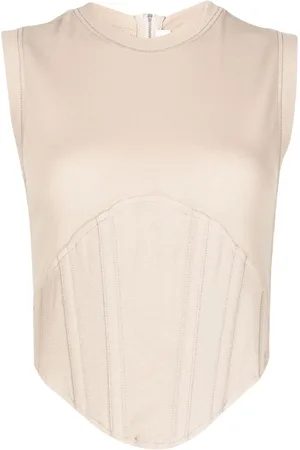 DION LEE Canotta a coste