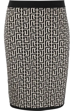 Balmain Minigonna con monogramma