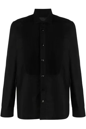 Philipp Plein Camicia con pettorina plissettata