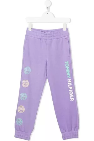 Tommy Hilfiger Pantaloni sportivi con stampa - Viola