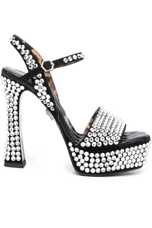 Philipp Plein Sandali con strass 140mm