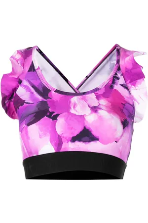 Marchesa Notte Reggiseno sportivo a fiori