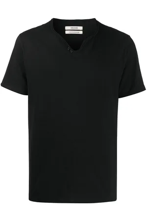 Zadig & Voltaire T-shirt Monastir con collo henley