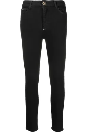 Philipp Plein Jeans skinny metallizzati