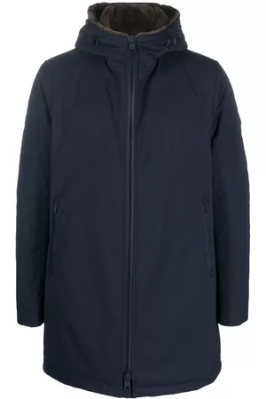 HERNO Uomo Parka - Parka con cappuccio - Blu