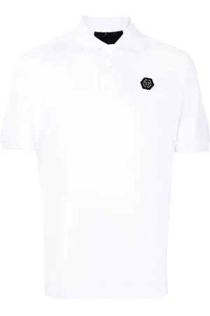 Philipp Plein Polo con placca logo