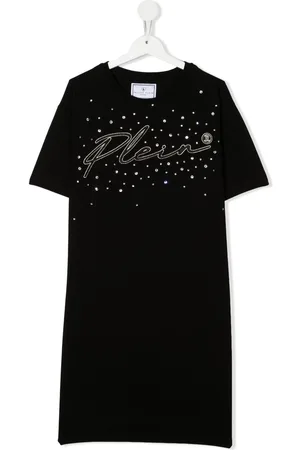 Philipp Plein Abito modello T-shirt con ricamo