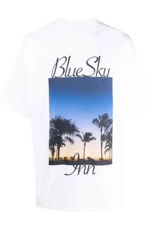BLUE SKY INN T-shirt con stampa Palm Tree