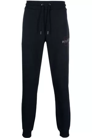 Tommy Hilfiger Uomo Pantaloni sportivi - Pantaloni sportivi con stampa - Blu
