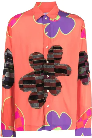 ERL Camicia con stampa grafica