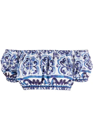 Dolce & Gabbana Top crop con stampa