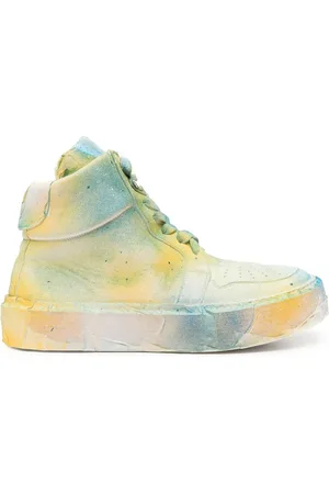 GUIDI Sneakers alte con effetto spray