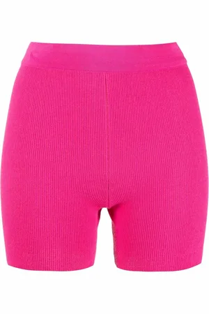 Jacquemus Shorts biker Le Short Arancia a coste