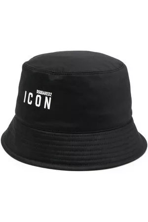 Dsquared2 Donna Cappello Bucket - Cappello bucket con logo - Nero