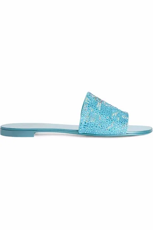 Giuseppe Zanotti Sandali slides Adelia Starlight con borchie