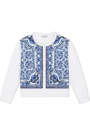 Dolce & Gabbana Cardigan con stampa maioliche