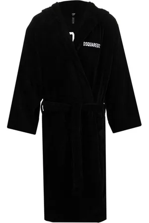 Dsquared2 Vestaglia con bagno ricamato