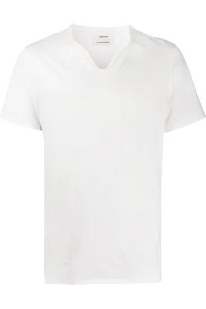 Zadig & Voltaire T-shirt Monastir con collo henley