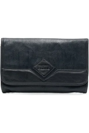 Gianfranco Ferré Clutch con logo goffrato anni 