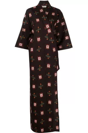 A.N.G.E.L.O. Vintage Cult Kimono a fantasia anni '90 - Marrone