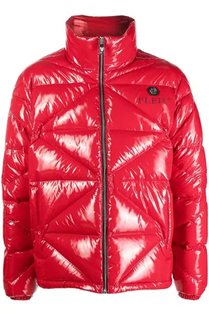 Philipp Plein Piumino con effetto lucido