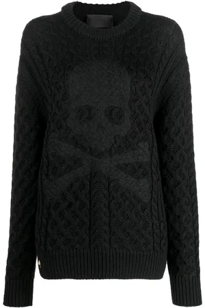 Philipp Plein Maglione con motivo Skull goffrato