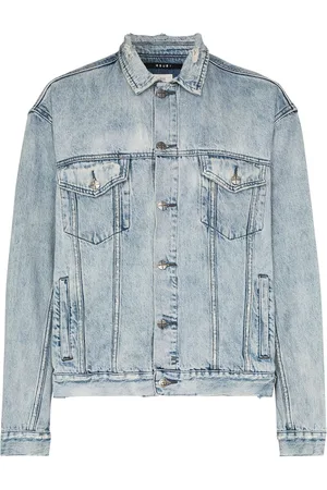 KSUBI Giacca denim con effetto vissuto