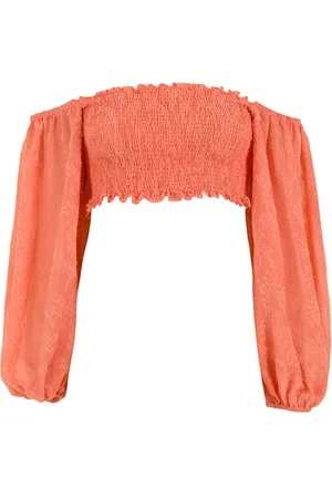 Olympiah Blusa crop con spalle scoperte