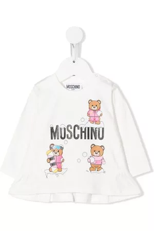 Moschino Tuniche - Top Teddy con stampa - Bianco