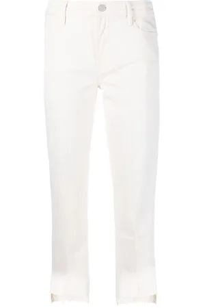 Frame Jeans crop a vita alta