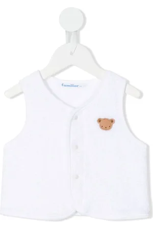 Familiar Canotta Teddy con ricamo